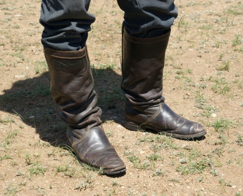 Boots of Mongolian Cashmere Grower